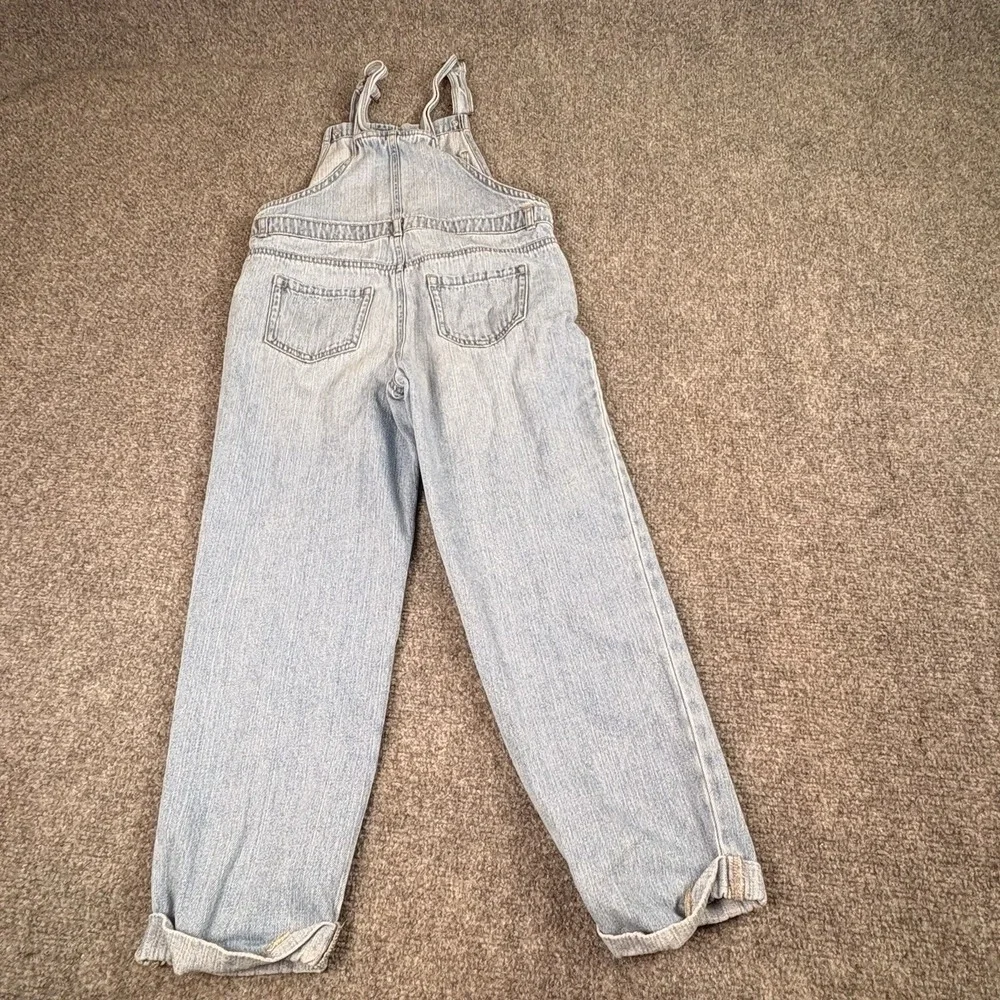 Y2K Oshkosh B'gosh Denim Overalls‎ Girls 14 Button Front Distressed Country Farm